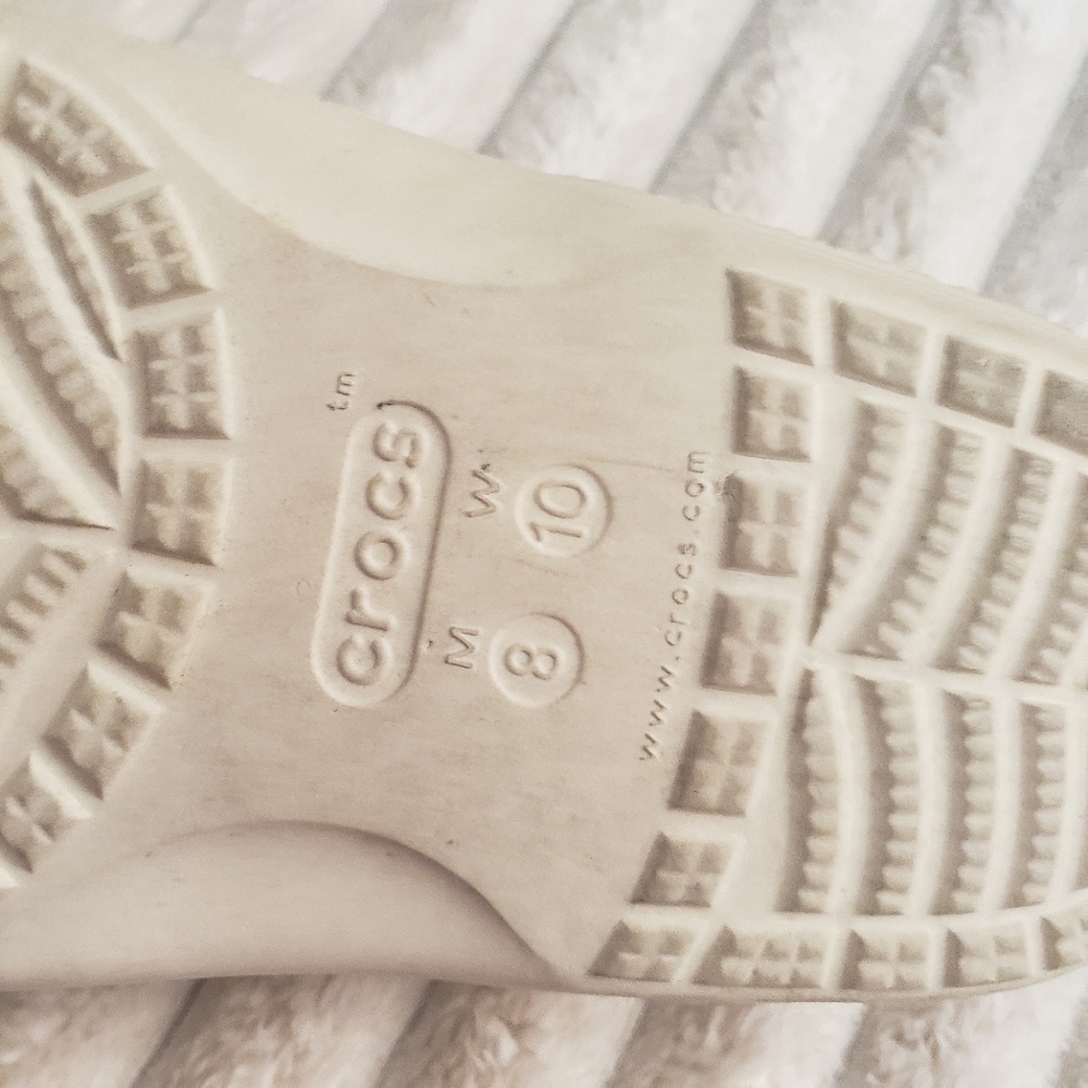Crocs Unisex Iconic Comfort Creme Slide Sandals W10 M8 - Picture 7 of 7